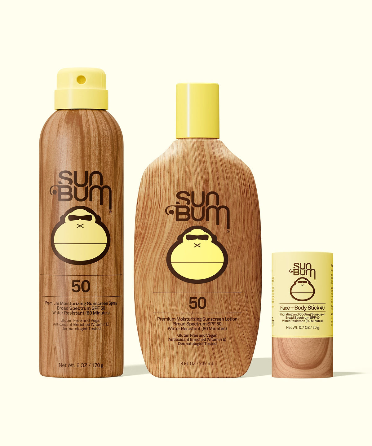SPF 50 Spray + Lotion + Face and Body Stick 40 Bundle H8
